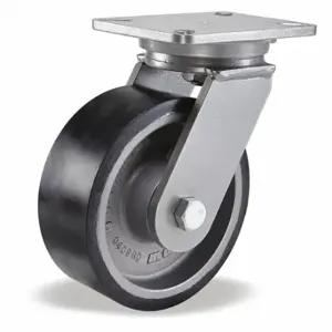 HAMILTON S-CH-83DB70-4SL-FB Standard Plate Caster, 8 Inch Dia, 10 1/2 Inch Height | CR3NNR 55HA21