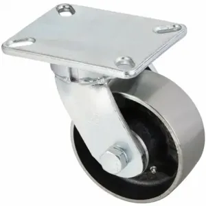 HAMILTON S-SECJ-8FSH Kingpinless Plate Caster, 8 Inch Dia, 10 1/2 Inch Height, Swivel Caster | CR3NLA 52YU07