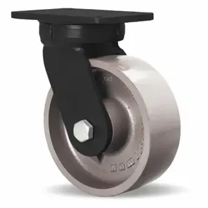 HAMILTON S-SECK-83HMB-H4SL-FB Heat-Resistant Kingpinless Plate Caster, 8 Inch Dia, 10 1/2 Inch Height, A | CR3NNW 55GZ95