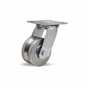 HAMILTON S-STA-4SVB Plate Caster, 4 Inch Dia, 6 Inch Height | CR3NQZ 23EA47