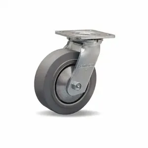 HAMILTON S-TG-6AR Plate Caster, 6 Inch Dia, 7 1/2 Inch Height, Swivel Caster, Swivel, 2 Inch Wheel Width | CR3NRF 23EC10