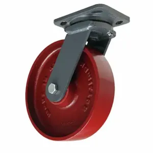 HAMILTON S-WH-8MB-4SL-FB Standard Plate Caster, 8 Inch Dia, 9 1/2 Inch Height, Swivel, Iron, B | CR3NMZ 45RH65