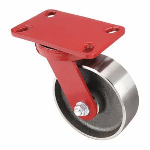 HAMILTON S-ZFHS-6FSB Kingpinless Plate Caster, 6 Inch Dia, 7 3/4 Inch Height, Swivel Caster | CR3NKW 45AM90