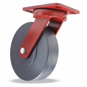 HAMILTON S-ZFHS-8NYB Kingpinless Plate Caster, 8 Inch Dia, 9 3/4 Inch Height, Swivel Caster | CR3NLL 45AM72