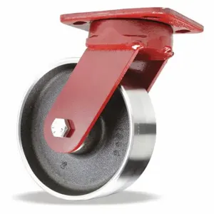 HAMILTON S-ZFWH-6FSB Kingpinless Plate Caster, 6 Inch Dia, 7 1/2 Inch Height, Swivel Caster | CR3NKK 45AN52