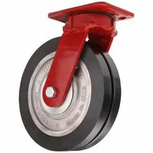 HAMILTON S-ZFWH-8SWF70D Plate Caster, 8 Inch Dia, 9 1/2 Inch Height | CR3NRR 797PC1