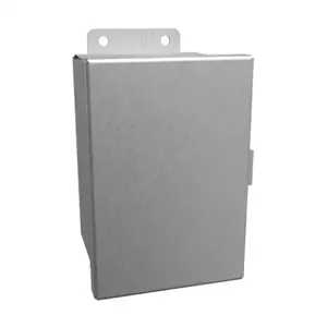 HAMMOND 1414N4PHSSC4 Enclosure, 6 x 4 x 4 Inch Size, Wall Mount, 304 Stainless Steel, #4 Brush Finish | CV7JDX