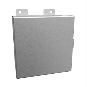 HAMMOND 1414N4PHSSE Enclosure, 6 x 6 x 4 Inch Size, Wall Mount, 304 Stainless Steel, #4 Brush Finish | CV7JDY