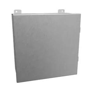 HAMMOND 1414N4PHSSL6 Enclosure, 12 x 12 x 6 Inch Size, Wall Mount, 304 Stainless Steel, #4 Brush Finish | CV7JEE