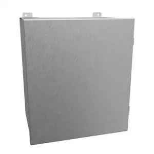 HAMMOND 1414N4PHSSO10 Enclosure, 16 x 14 x 10 Inch Size, Wall Mount, 304 Stainless Steel, #4 Brush Finish | CV7JEH