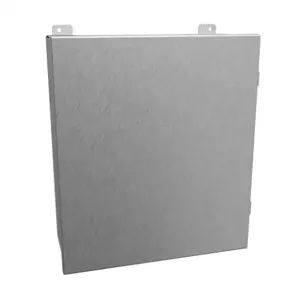 HAMMOND 1414N4PHSSO6 Enclosure, 16 x 14 x 6 Inch Size, Wall Mount, 304 Stainless Steel, #4 Brush Finish | CV7JEJ