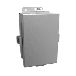 HAMMOND 1414N4SSC4 Enclosure, 6 x 4 x 4 Inch Size, Wall Mount, 304 Stainless Steel, #4 Brush Finish | CV7JEL