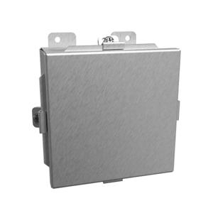 HAMMOND 1414N4SSE Enclosure, 6 x 6 x 4 Inch Size, Wall Mount, 304 Stainless Steel, #4 Brush Finish | CV7JEM