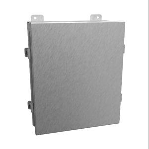 HAMMOND 1414N4SSK Enclosure, 12 x 10 x 5 Inch Size, Wall Mount, 304 Stainless Steel, #4 Brush Finish | CV7JEQ