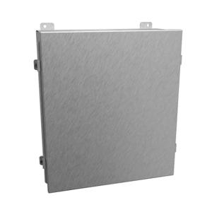 HAMMOND 1414N4SSO6 Enclosure, 16 x 14 x 6 Inch Size, Wall Mount, 304 Stainless Steel, #4 Brush Finish | CV7JET