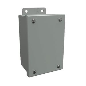 HAMMOND 1414SCC Enclosure, 6 x 4 x 3 Inch Size, Wall Mount, Carbon Steel, Ansi 61 Gray | CV7JEV