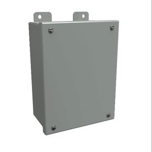 HAMMOND 1414SCG Enclosure, 8 x 6 x 3.5 Inch Size, Wall Mount, Carbon Steel, Ansi 61 Gray | CV7JEX