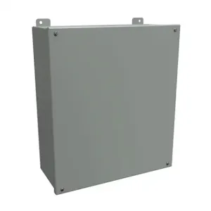 HAMMOND 1414SCO6 Enclosure, 16 x 14 x 6 Inch Size, Wall Mount, Carbon Steel, Ansi 61 Gray | CV7JFD