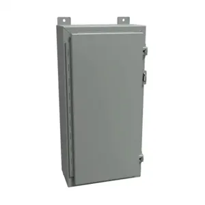 HAMMOND 1418AR6 Enclosure, 24 x 12 x 6 Inch Size, Wall Mount, Carbon Steel, Ansi 61 Gray | CV7JFH