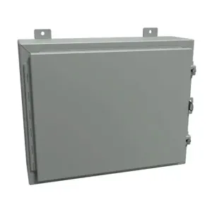 HAMMOND 1418CR6 Enclosure, 16 x 20 x 6 Inch Size, Wall Mount, Carbon Steel, Ansi 61 Gray | CV7JFV