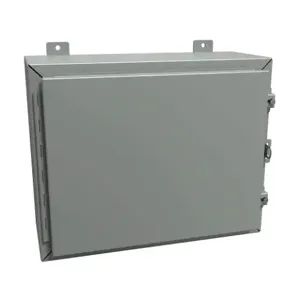 HAMMOND 1418CR8 Enclosure, 16 x 20 x 8 Inch Size, Wall Mount, Carbon Steel, Ansi 61 Gray | CV7JFW