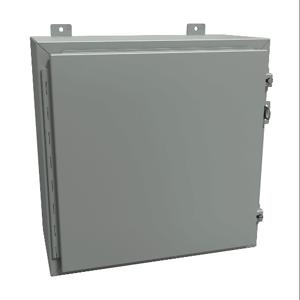 HAMMOND 1418D10 Enclosure, 20 x 20 x 10 Inch Size, Wall Mount, Carbon Steel, Ansi 61 Gray | CV7JFX