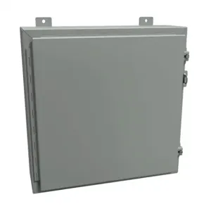 HAMMOND 1418D6 Enclosure, 20 x 20 x 6 Inch Size, Wall Mount, Carbon Steel, Ansi 61 Gray | CV7JFY