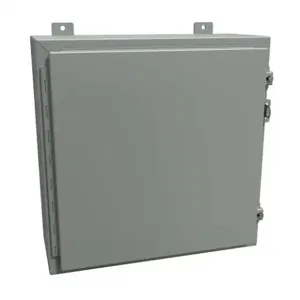 HAMMOND 1418D8 Enclosure, 20 x 20 x 8 Inch Size, Wall Mount, Carbon Steel, Ansi 61 Gray | CV7JFZ