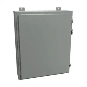 HAMMOND 1418E6 Enclosure, 24 x 20 x 6 Inch Size, Wall Mount, Carbon Steel, Ansi 61 Gray | CV7JGD