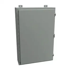 HAMMOND 1418F6 Enclosure, 30 x 20 x 6 Inch Size, Wall Mount, Carbon Steel, Ansi 61 Gray | CV7JGJ