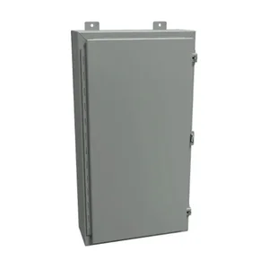 HAMMOND 1418FG6 Enclosure, 30 x 16 x 6 Inch Size, Wall Mount, Carbon Steel, Ansi 61 Gray | CV7JGL