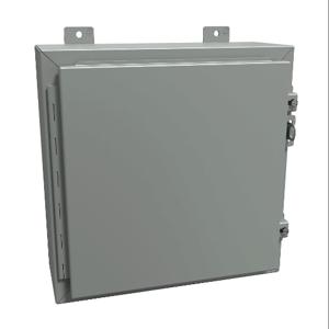 HAMMOND 1418G6 Enclosure, 16 x 16 x 6 Inch Size, Wall Mount, Carbon Steel, Ansi 61 Gray | CV7JGM