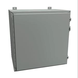 HAMMOND 1418J16 Enclosure, 24 x 24 x 16 Inch Size, Wall Mount, Carbon Steel, Ansi 61 Gray | CV7JGU