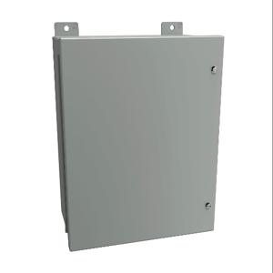 HAMMOND 1418JB7 Enclosure, 16 x 12 x 7 Inch Size, Wall Mount, Carbon Steel, Ansi 61 Gray | CV7JGX