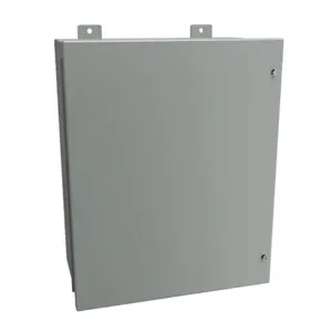 HAMMOND 1418JC9 Enclosure, 20 x 16 x 9 Inch Size, Wall Mount, Carbon Steel, Ansi 61 Gray | CV7JGZ