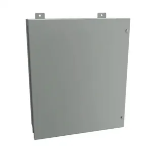 HAMMOND 1418JE7 Enclosure, 24 x 20 x 7 Inch Size, Wall Mount, Carbon Steel, Ansi 61 Gray | CV7JHC