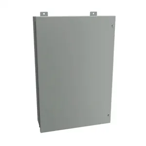 HAMMOND 1418JF7 Enclosure, 30 x 20 x 7 Inch Size, Wall Mount, Carbon Steel, Ansi 61 Gray | CV7JHE