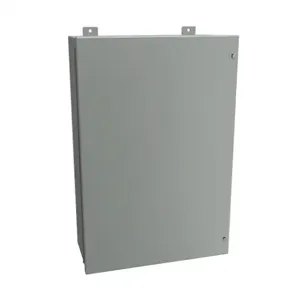 HAMMOND 1418JF9 Enclosure, 30 x 20 x 9 Inch Size, Wall Mount, Carbon Steel, Ansi 61 Gray | CV7JHF