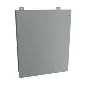 HAMMOND 1418JK7 Enclosure, 30 x 24 x 7 Inch Size, Wall Mount, Carbon Steel, Ansi 61 Gray | CV7JHL