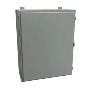 HAMMOND 1418K10 Enclosure, 30 x 24 x 10 Inch Size, Wall Mount, Carbon Steel, Ansi 61 Gray | CV7JHN