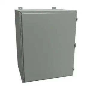 HAMMOND 1418K20 Enclosure, 30 x 24 x 20 Inch Size, Wall Mount, Carbon Steel, Ansi 61 Gray | CV7JHR