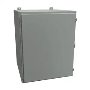 HAMMOND 1418K24 Enclosure, 30 x 24 x 24 Inch Size, Wall Mount, Carbon Steel, Ansi 61 Gray | CV7JHT