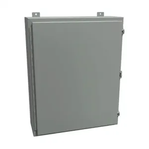 HAMMOND 1418K8 Enclosure, 30 x 24 x 8 Inch Size, Wall Mount, Carbon Steel, Ansi 61 Gray | CV7JHV