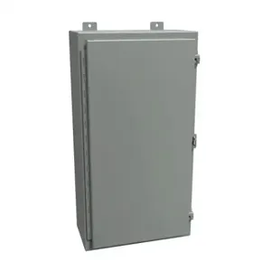 HAMMOND 1418KG8 Enclosure, 30 x 16 x 8 Inch Size, Wall Mount, Carbon Steel, Ansi 61 Gray | CV7JHX