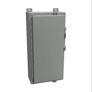 HAMMOND 1418N4AR6 Enclosure, 24 x 12 x 6 Inch Size, Wall Mount, Carbon Steel, Ansi 61 Gray | CV7JJJ