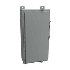 HAMMOND 1418N4AR6 Enclosure, 24 x 12 x 6 Inch Size, Wall Mount, Carbon Steel, Ansi 61 Gray | CV7JJJ