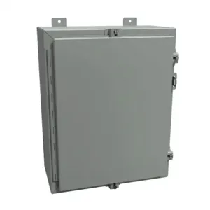 HAMMOND 1418N4C8 Enclosure, 20 x 16 x 8 Inch Size, Wall Mount, Carbon Steel, Ansi 61 Gray | CV7JJP