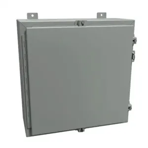 HAMMOND 1418N4D8 Enclosure, 20 x 20 x 8 Inch Size, Wall Mount, Carbon Steel, Ansi 61 Gray | CV7JJT