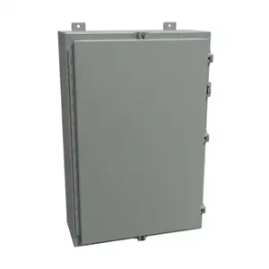 HAMMOND 1418N4F8 Enclosure, 30 x 20 x 8 Inch Size, Wall Mount, Carbon Steel, Ansi 61 Gray | CV7JKA