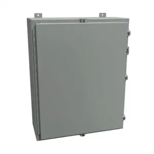 HAMMOND 1418N4K10 Enclosure, 30 x 24 x 10 Inch Size, Wall Mount, Carbon Steel, Ansi 61 Gray | CV7JKF